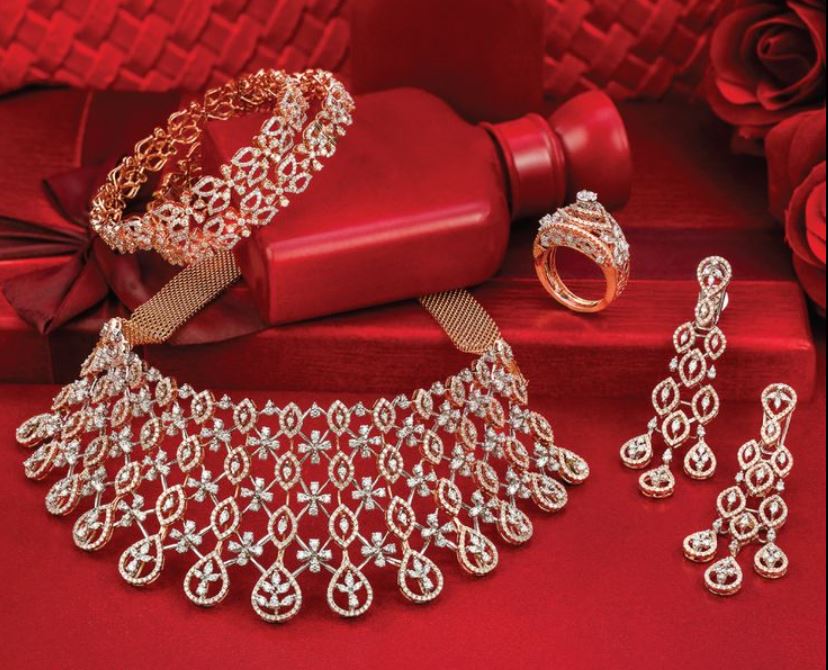 New Super Diamond Stone Necklace Set