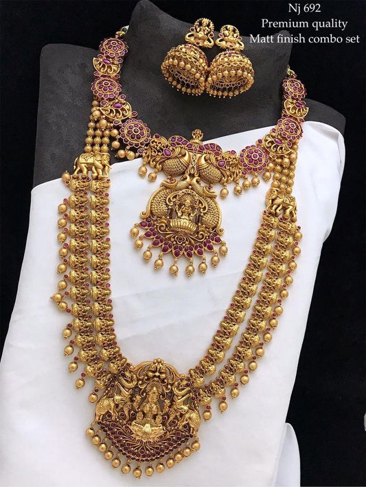 Premium Quality Matt Finished necklace Set