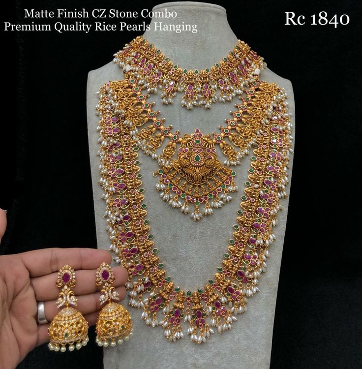 Gold Plated Designer Necklace Set