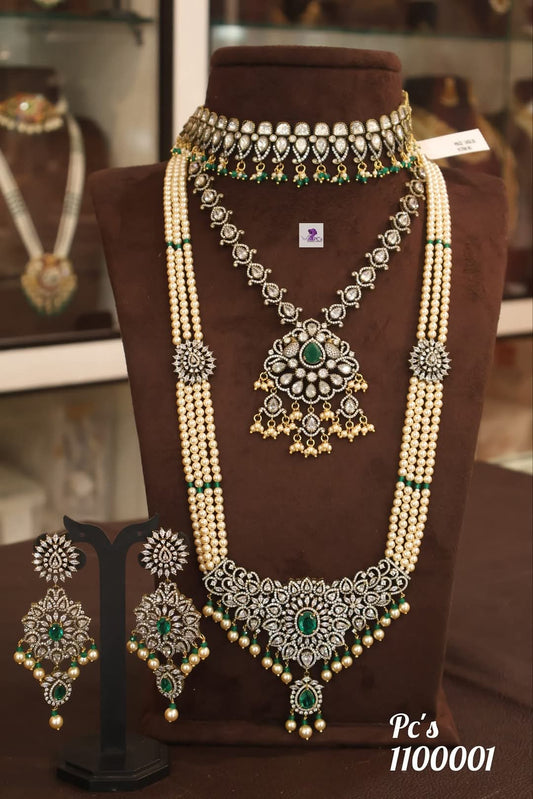 Maveli Mala Diamond Necklace Set