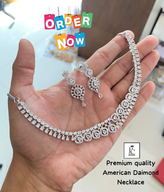 Premium Quality Diamond Necklace Set
