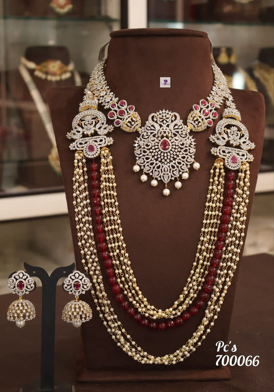 Kaithari Mala Designed Diamond and Victorian Combo Set